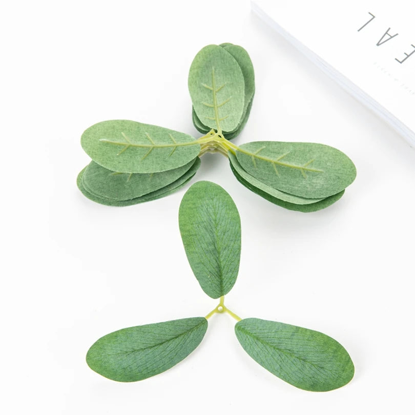 50Pcs Artificial Silk Rose Leaves – Wedding, Home & DIY Décor Artificial Silk Leaves Babs