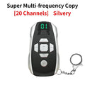 20-Channel Rechargeable Garage Door Remote Duplicator 300-915MHz Remote Duplicator Babs Silver