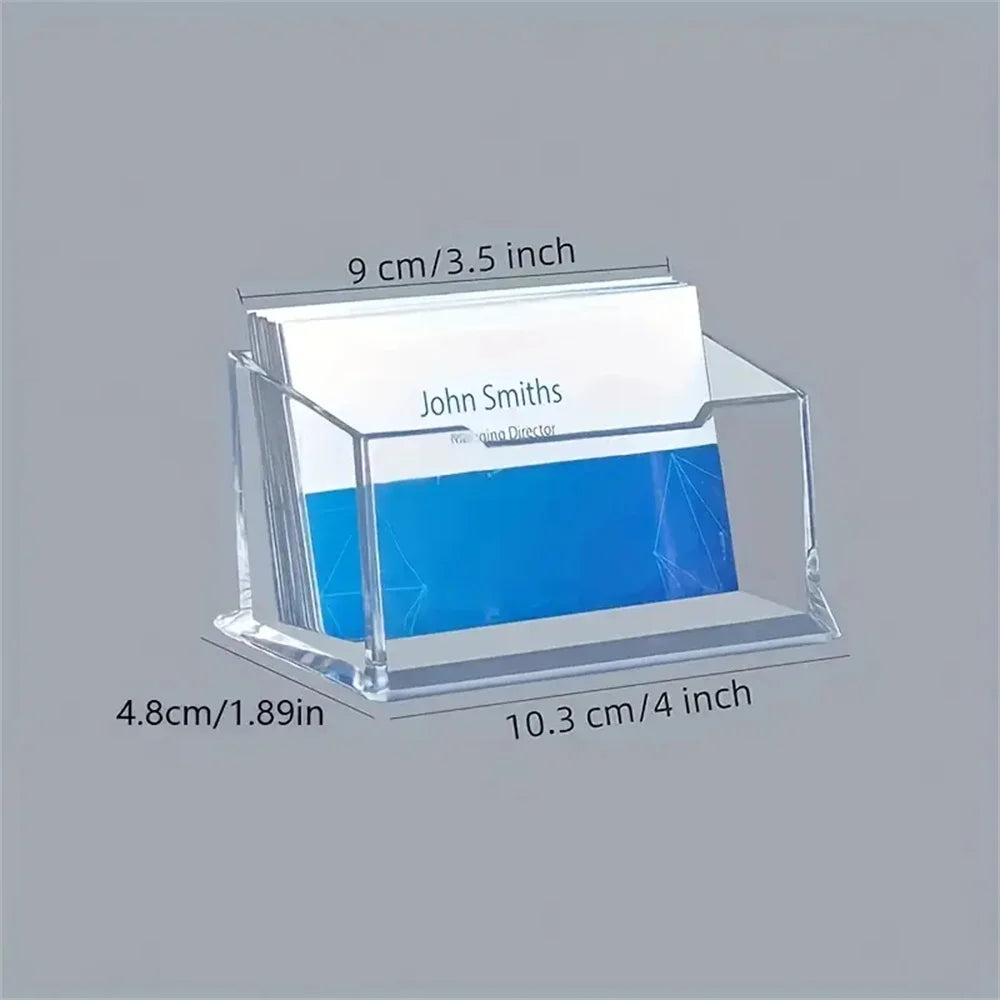 Transparent Acrylic Desktop Business Card Holder Display Stand Business Card Holder Babs