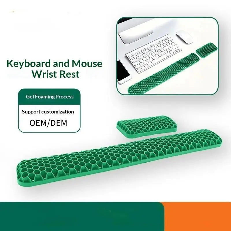 Honeycomb Ergonomic Wrist Rest Set – Keyboard & Mouse Pad Ergonomic Wrist Rest Babs