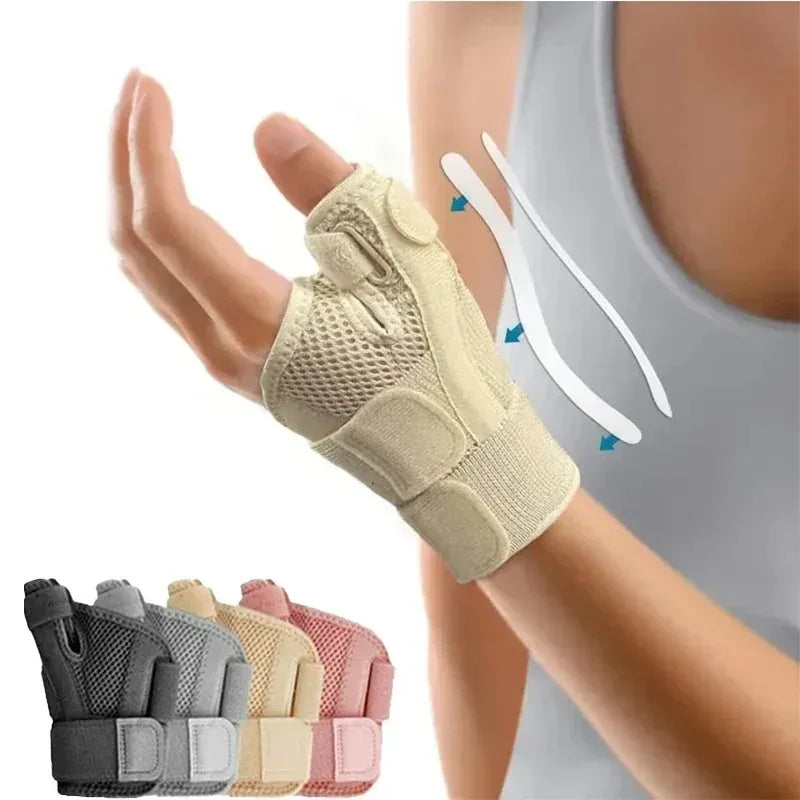 Breathable Wrist Brace with Thumb Support – Adjustable Splint Wrist Brace Support Babs