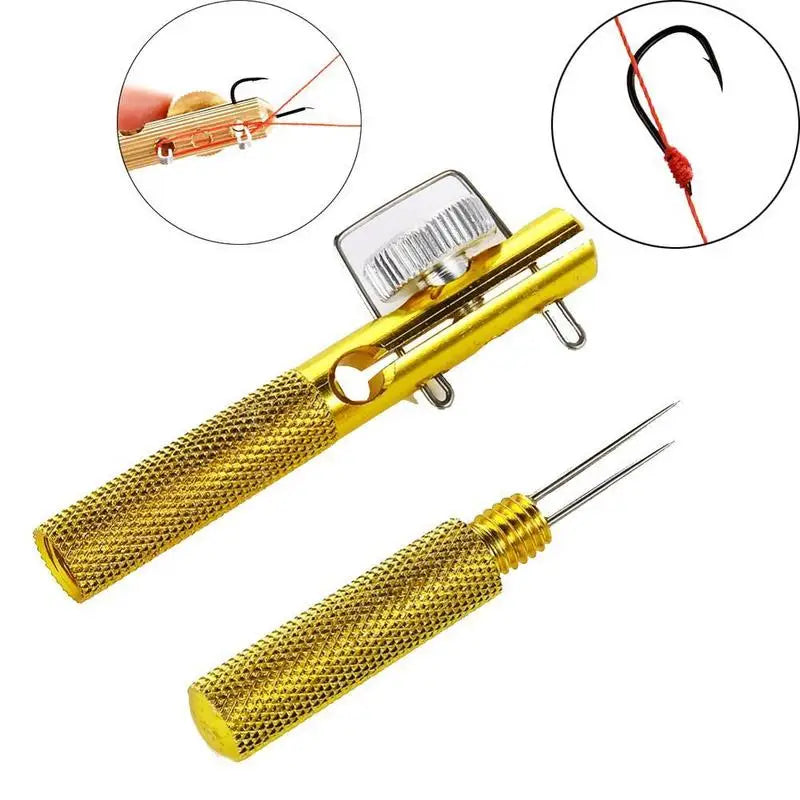 Full Metal Fishing Hook Knotting Tool – Loop Maker & Remover Fishing Knot Tool Babs