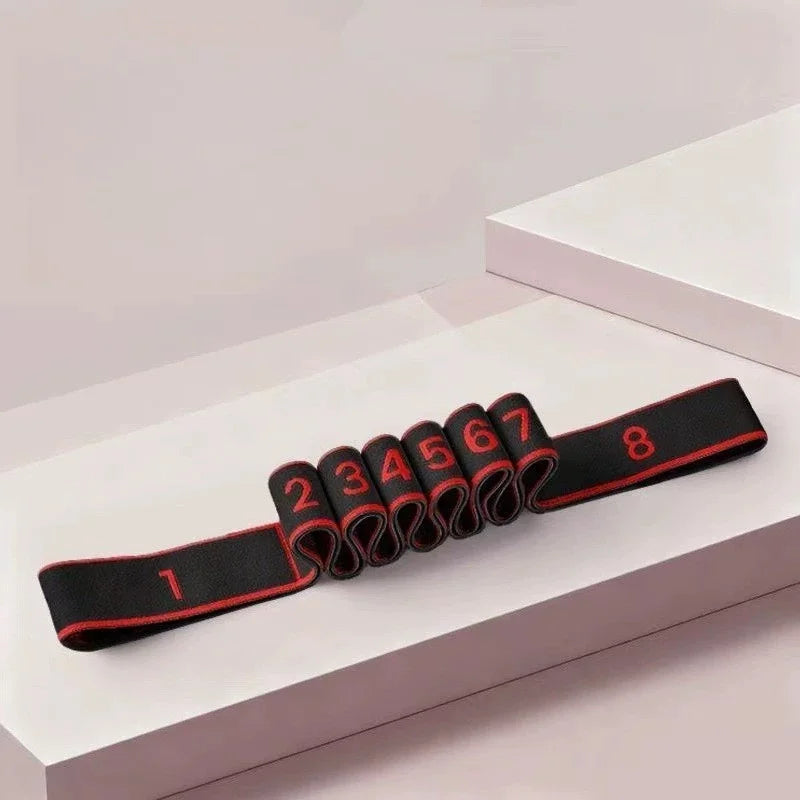 Numbered Stretch Resistance Band for Yoga & Fitness Stretch Resistance Band Babs 8 grids