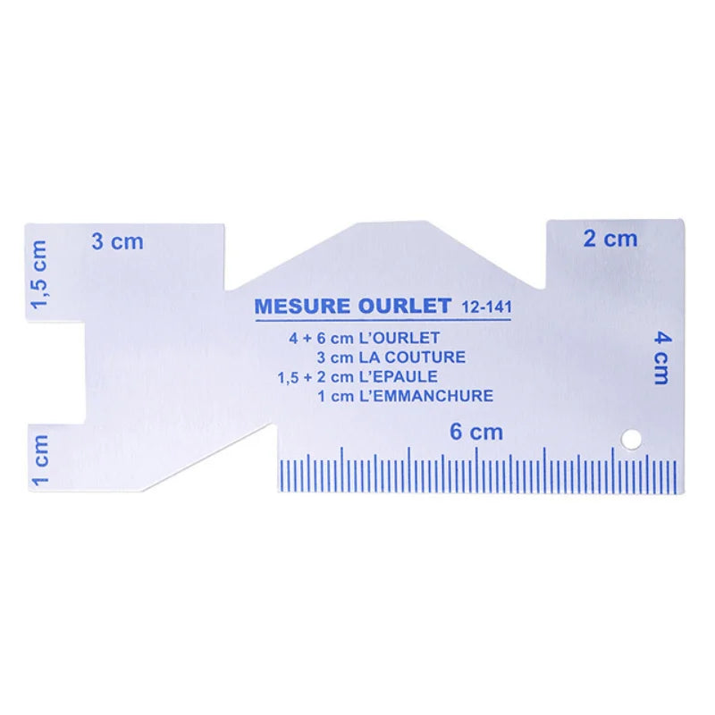 Metal Seam Gauge Ruler Set for Quilting, Sewing & Patchwork Quilting Ruler Set Babs 1