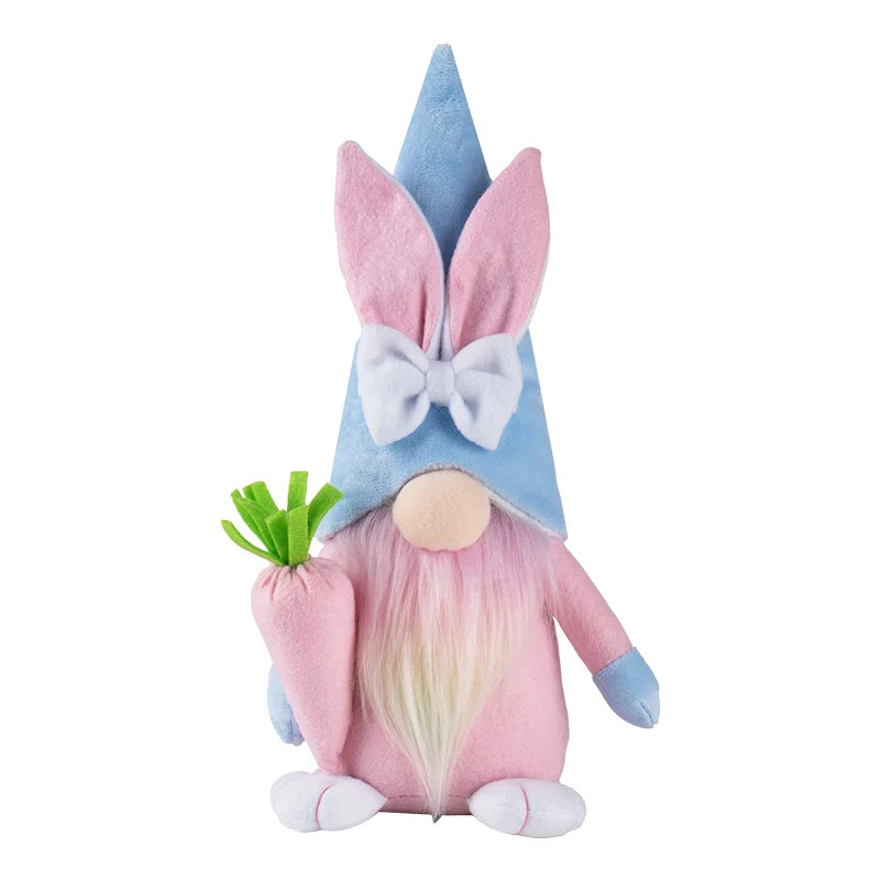 Easter Faceless Gnome Rabbit Doll – Spring Bunny Ornament Easter Gnome Ornament Babs B