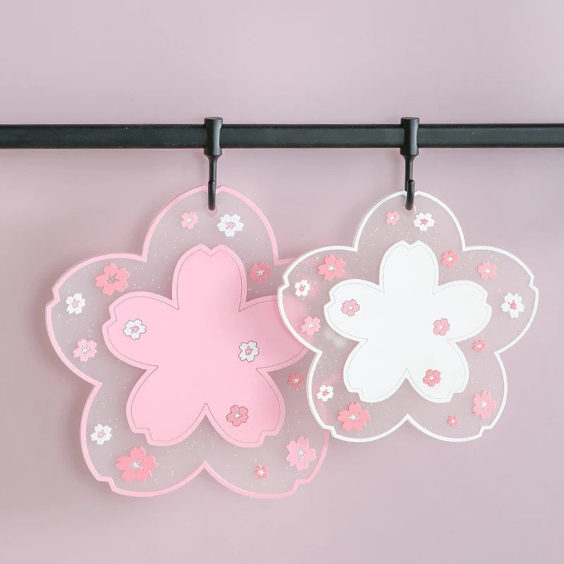 Sakura Blossom PVC Coaster – Insulated Floral Table Mat Decorative Coaster Babs