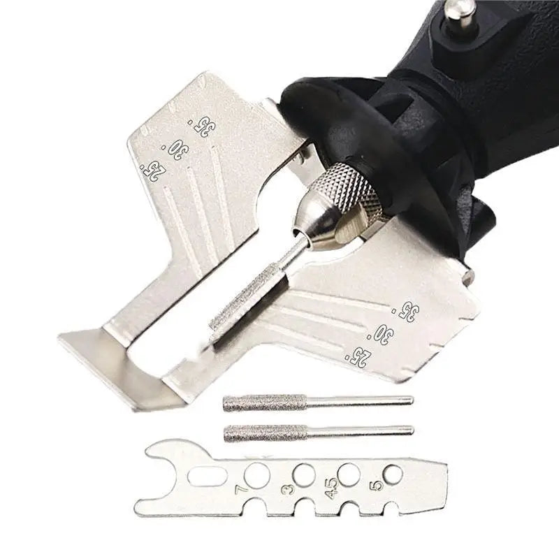 Electric Chainsaw Sharpening Kit – 5pc Grinding Tool Set Chainsaw Sharpening Kit Babs