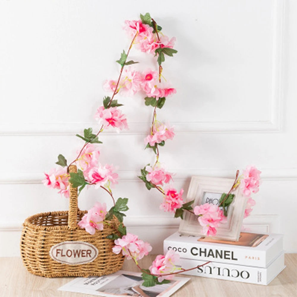 220cm Artificial Cherry Blossom Vine Garland – Wedding Décor Artificial Flower Garland Babs