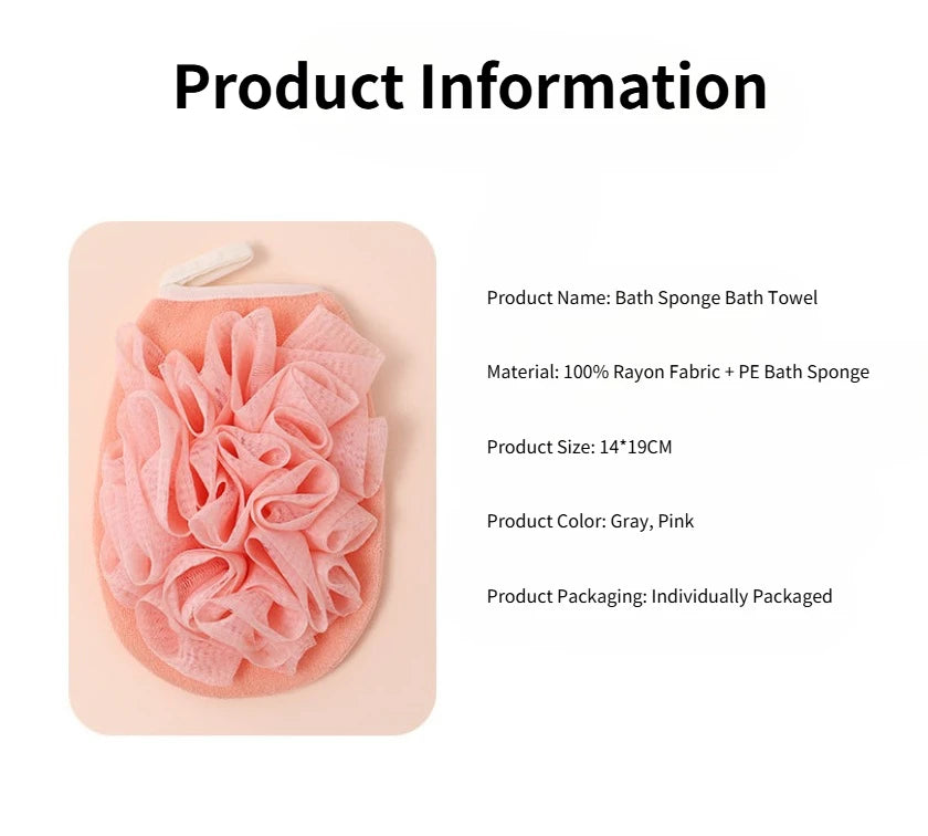 Double-Sided Exfoliating Bath Glove – Body Scrubber & Mitt Exfoliating Bath Glove Babs