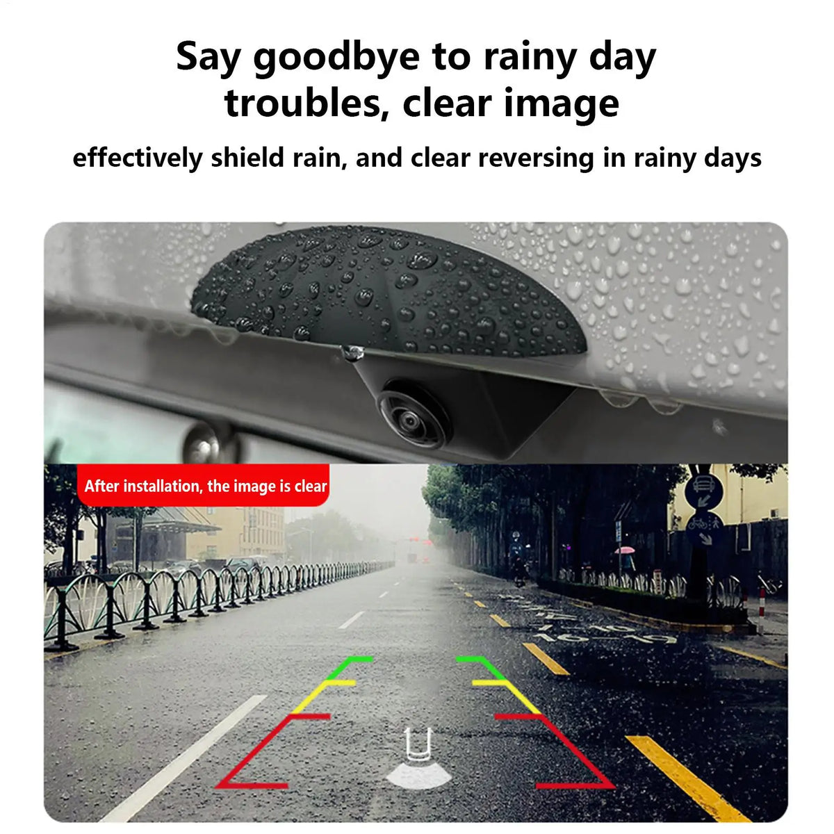 Car Rear Camera Rain Cover – Silicone Waterproof Shield Rear Camera Cover Babs
