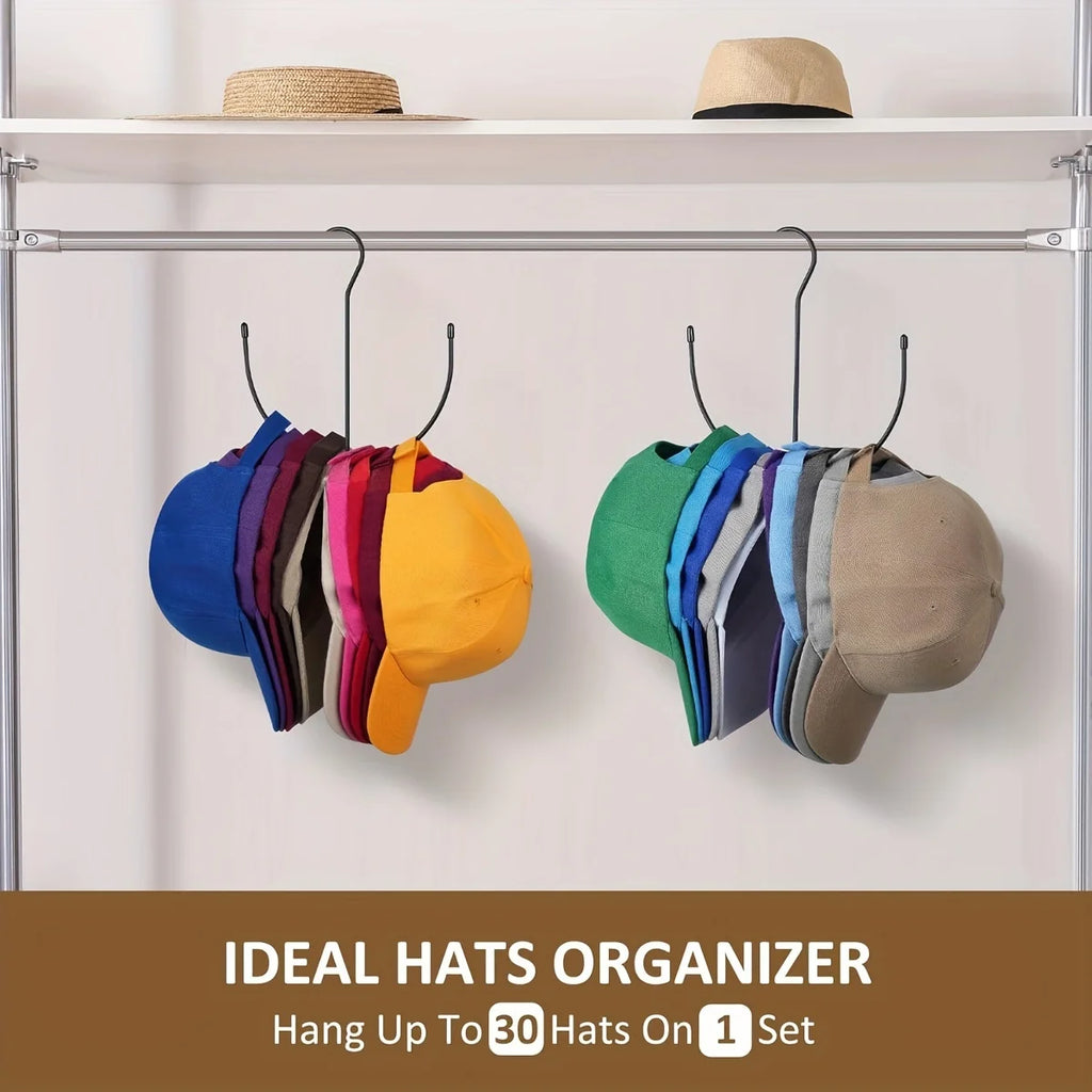 Stainless Steel Baseball Cap Hat Rack Closet Storage Organizer Hat Storage Rack Babs