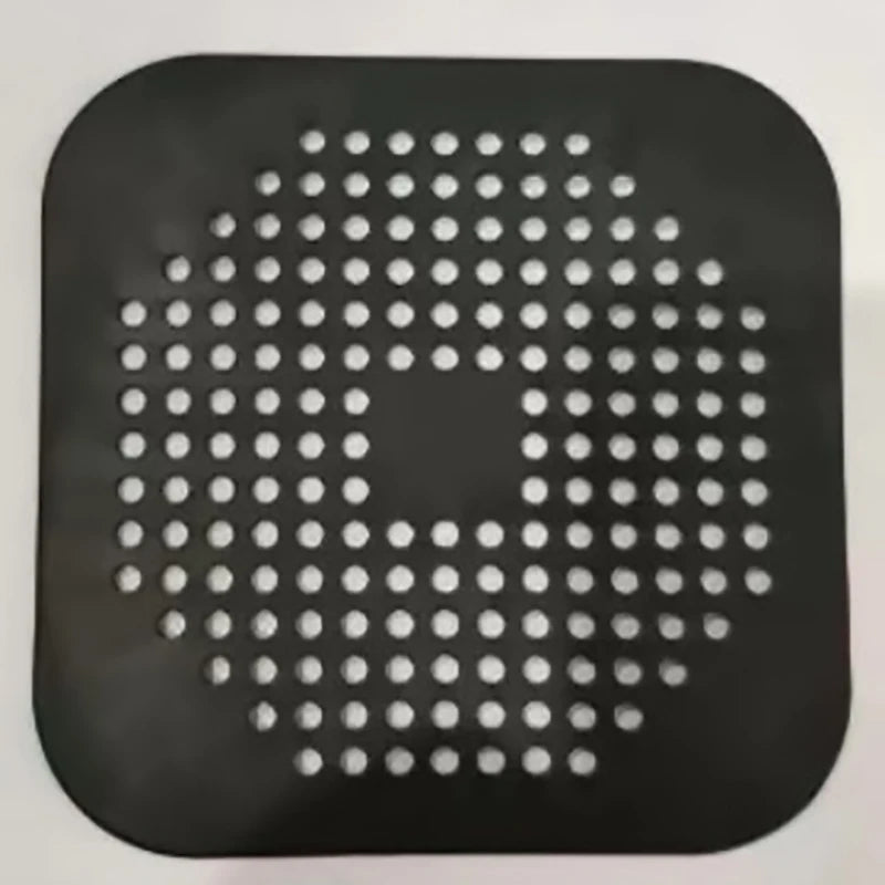 Silicone Shower Drain Hair Catcher & Sink Strainer Filter Drain Hair Strainer Babs 3-Black