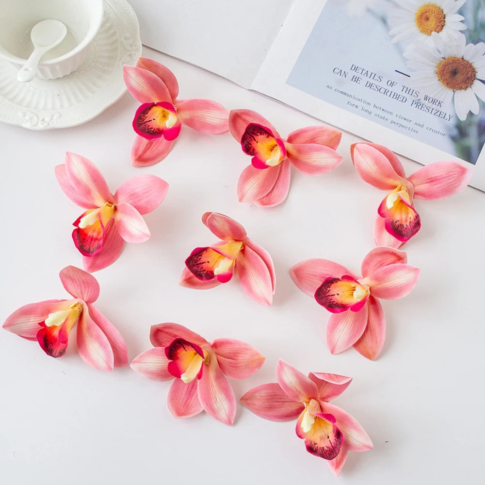 20/40PCS Silk Orchid Artificial Flowers – Wedding & Home Decor Artificial Silk Flowers Babs