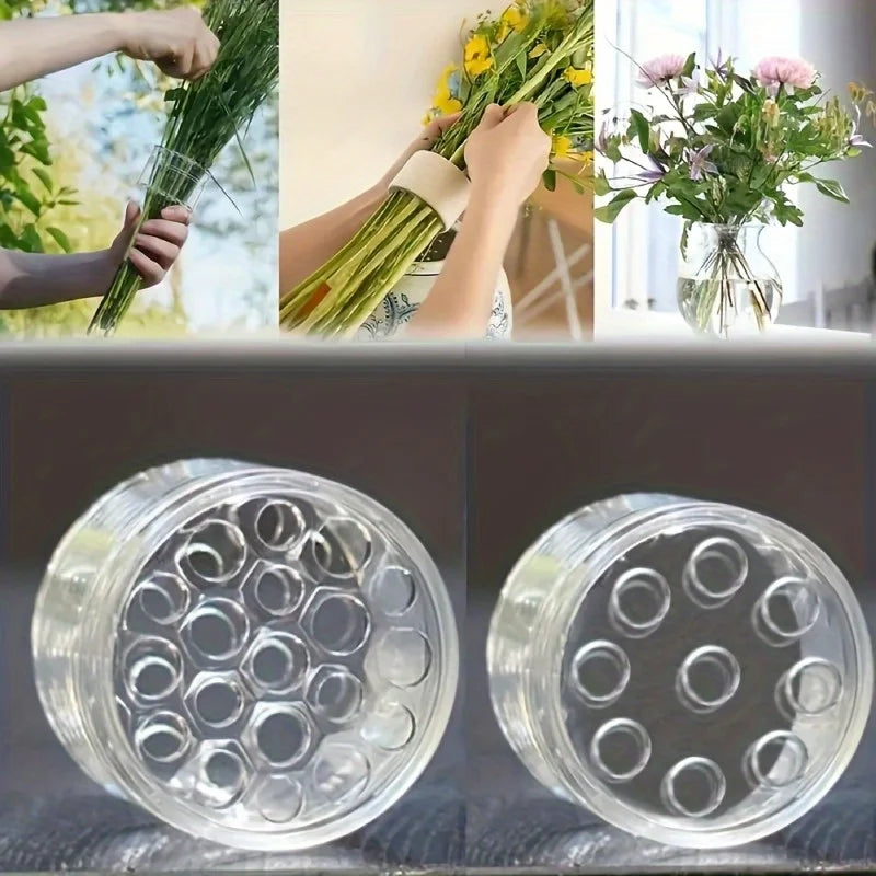4pcs Spiral ABS Flower Holder – DIY Bouquet Arrangement Kit Floral Arrangement Tool Babs
