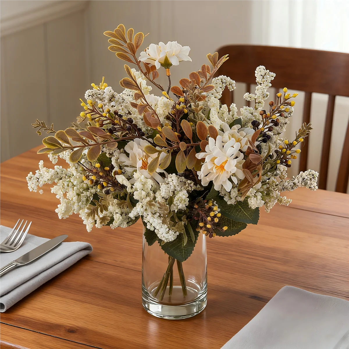 Silk Chrysanthemum Artificial Flowers for Wedding & Home Decor Artificial Flowers Babs