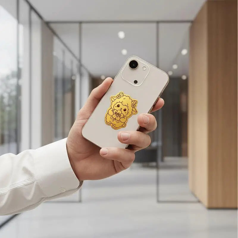 2027 Year of Goat Gold Foil Phone Sticker – Lucky Decal Phone Sticker Decal Babs