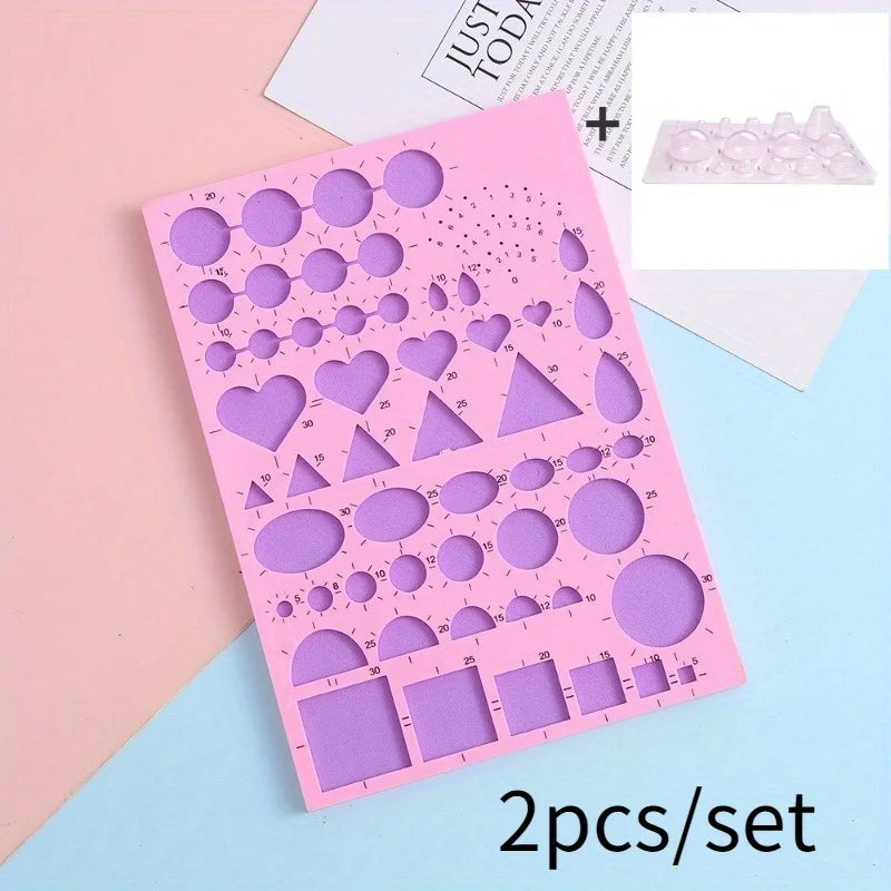 Paper Quilling Tool Set with Templates – 2pcs Rolling Kit Paper Quilling Kit Babs