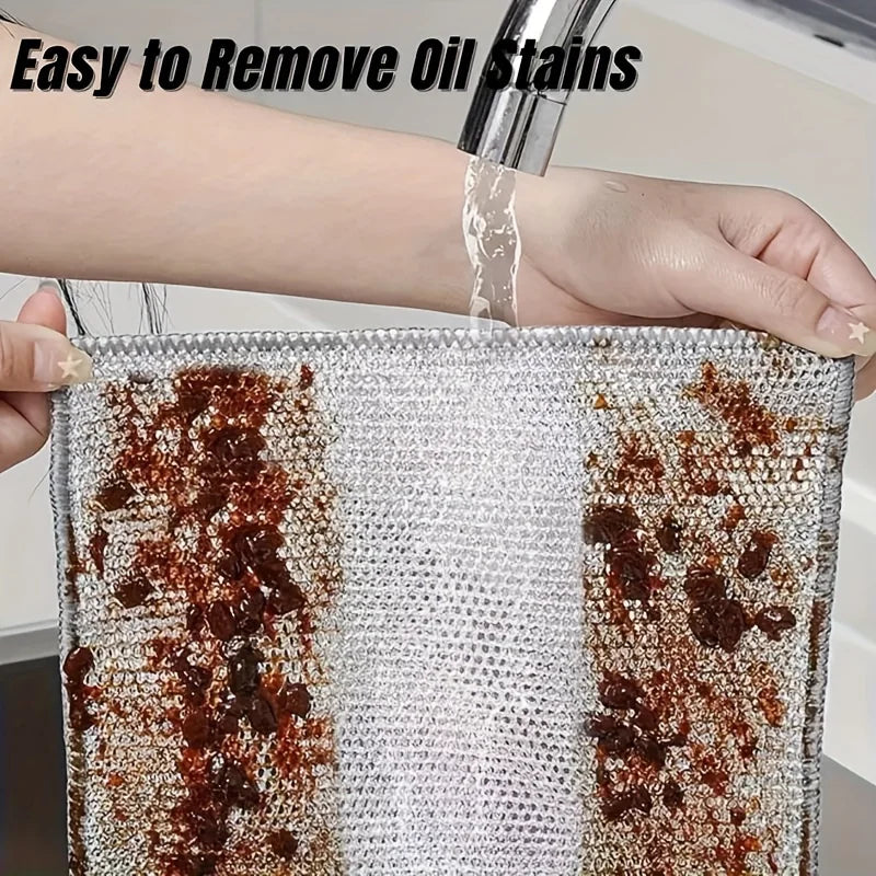 20pcs Stainless Steel Mesh Scrubber Pads – Kitchen Cleaning Kitchen Scrubber Pads Babs