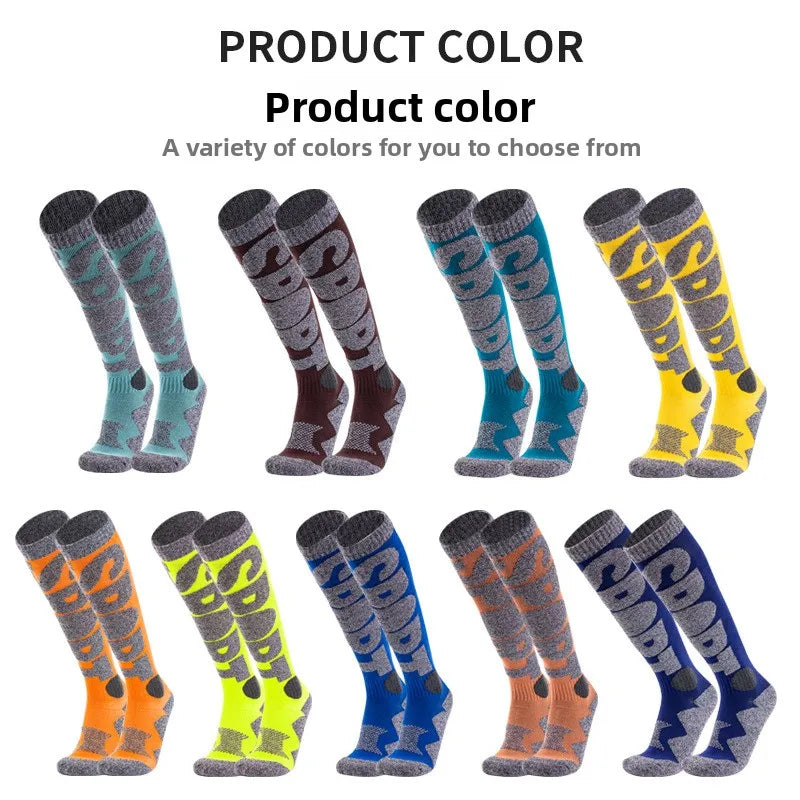Thermal Over-Knee Ski Socks for Snowboard & Hiking Thermal Ski Socks Babs