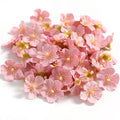 100Pcs Mini Silk Cherry Blossom Artificial Flower Heads | DIY Decor Artificial Flower Heads Babs Pink 50Pcs