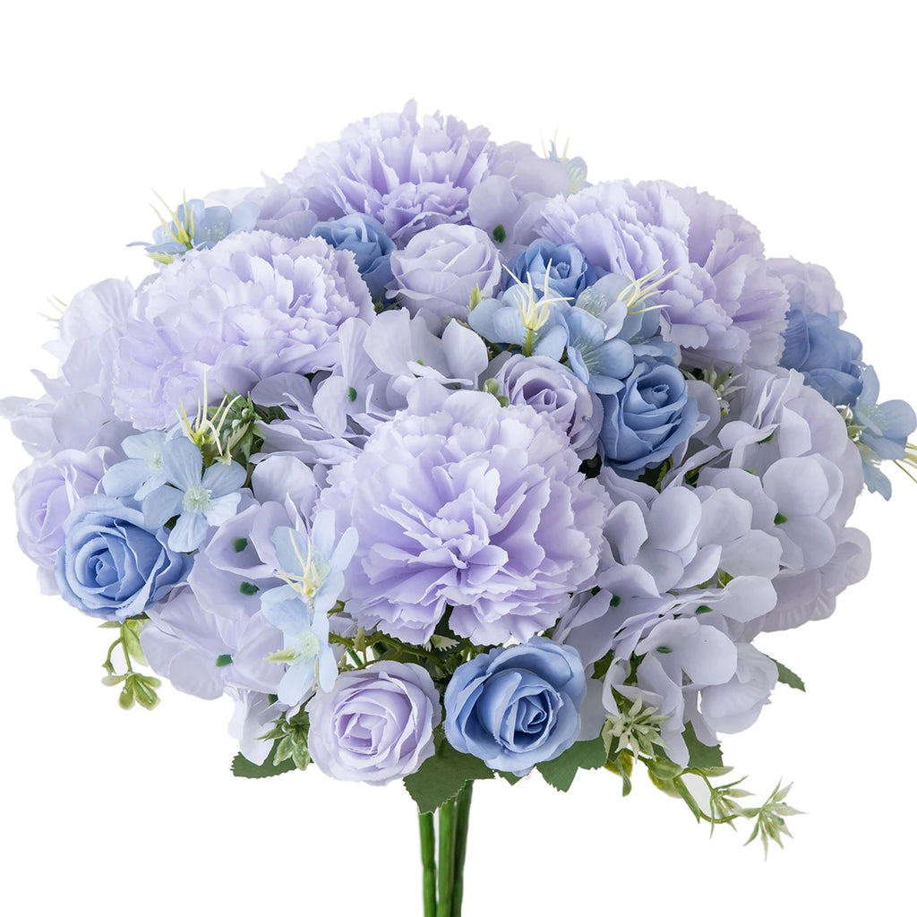 Silk Artificial Carnation Rose Bouquet – Wedding & Home Decor Artificial Flower Bouquet Babs