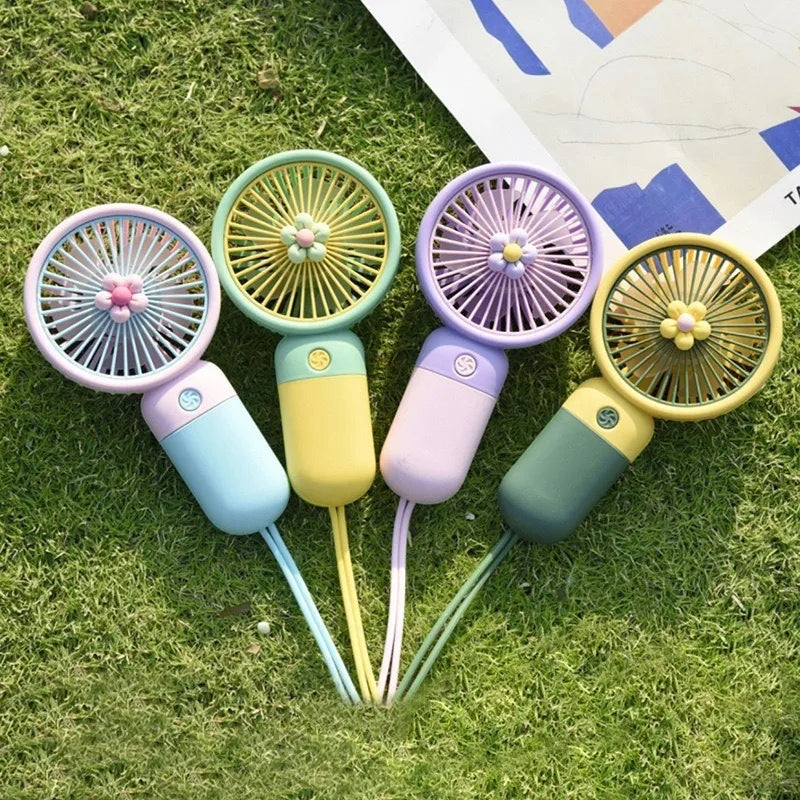 Fruit-Shaped Mini Handheld Fan – USB Rechargeable & Phone Stand Handheld Mini Fan Babs