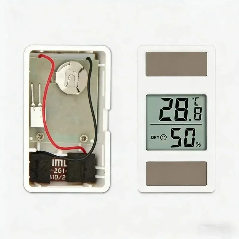 Solar Powered Digital Thermometer Hygrometer – Indoor Humidity Meter Thermometer Hygrometer Babs