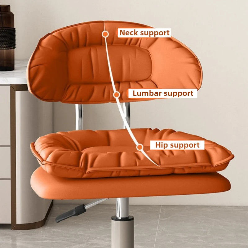 Ergonomic Swivel Office Chair – Height Adjustable Tech Leather Ergonomic Office Chair Babs