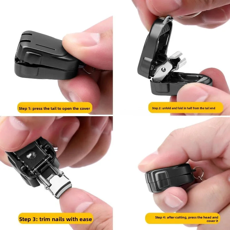 Mini Folding Nail Clipper Keychain – Portable Manicure Tool Nail Clipper Babs