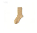 Fleece Lined Thermal Wool Socks – Thick Terry Mid-Calf, 2 Pairs Thermal Wool Socks Babs One Size Khaki