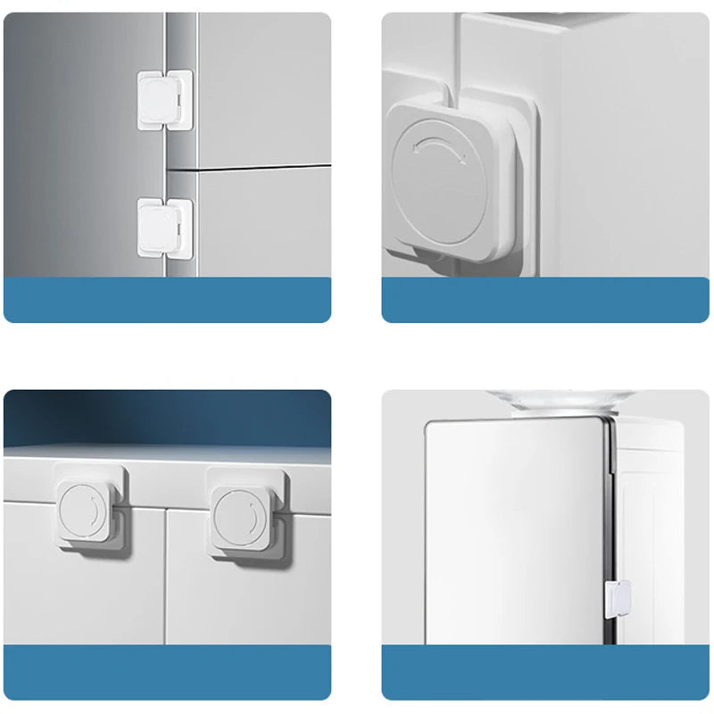 Baby Cabinet & Drawer Safety Locks – Child Proof 1-4 Pack Baby Safety Lock Babs