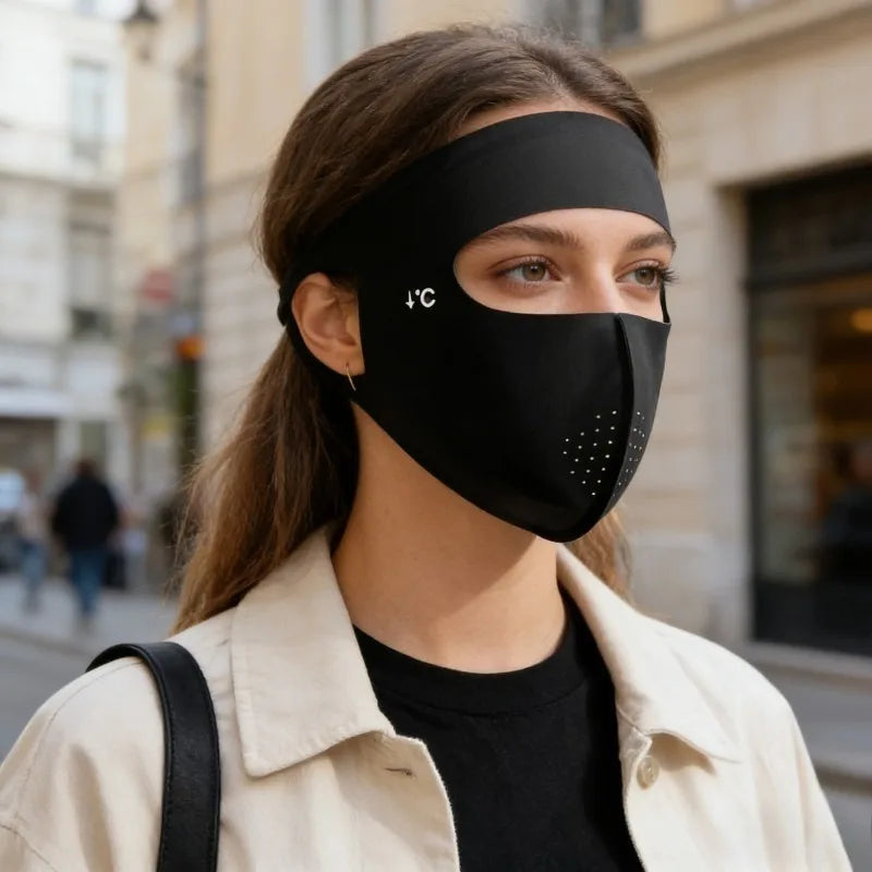 UPF50+ Full Face Sun Mask – Cooling Breathable Facekini UV Face Sun Mask Babs