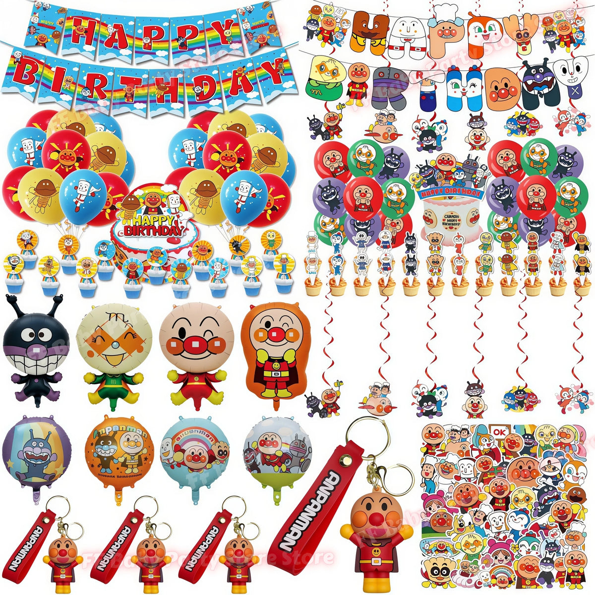 Anime Hero Birthday Party Decoration Set – Balloons, Banner & More Party Decoration Set Babs