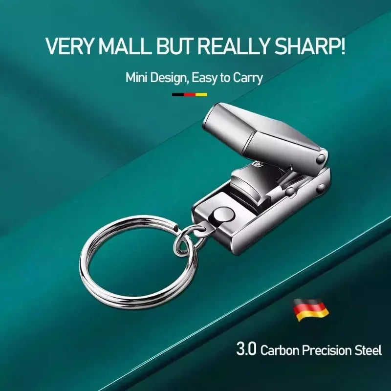 Foldable Mini Stainless Steel Nail Clipper & File – Keychain Nail Clipper Babs