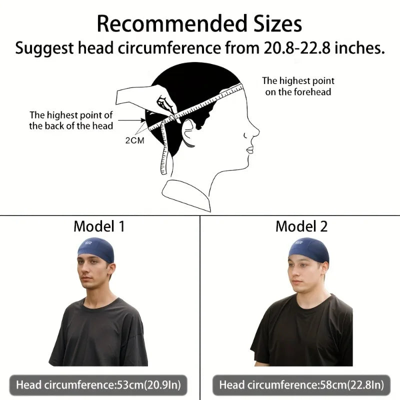 Moisture-Wicking Skull Cap – Breathable Cycling Hat Unisex Cycling Skull Cap Babs