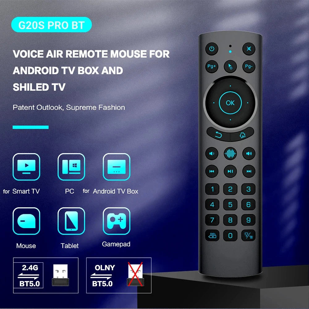 G20S Pro Air Mouse – 2.4G Wireless Voice Remote for Android TV Wireless Air Mouse Remote Babs