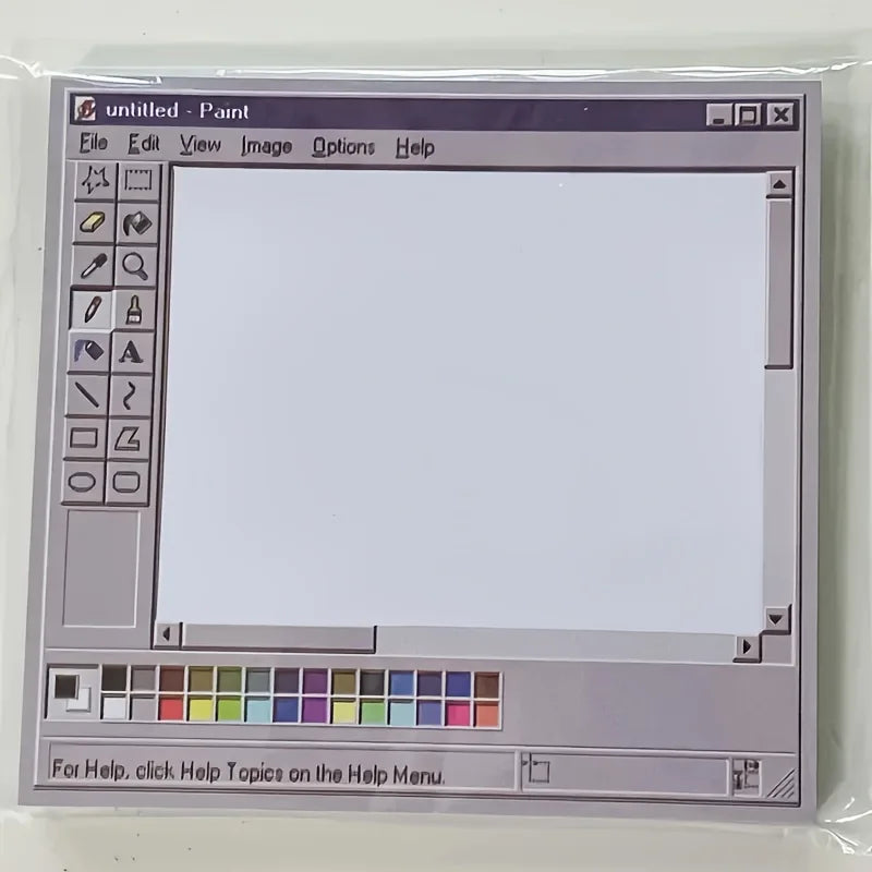 Retro Computer Sticky Notes & Drawing Board Notepad (1-2 pcs) Creative Sticky Notepad Babs