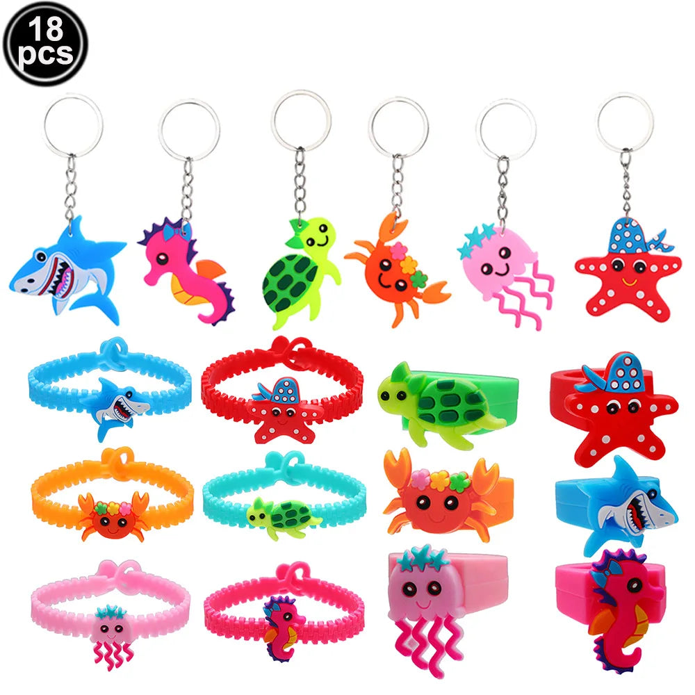 Under the Sea Birthday Party Supplies – Ocean Theme Decor Set Party Supply Set Babs Red