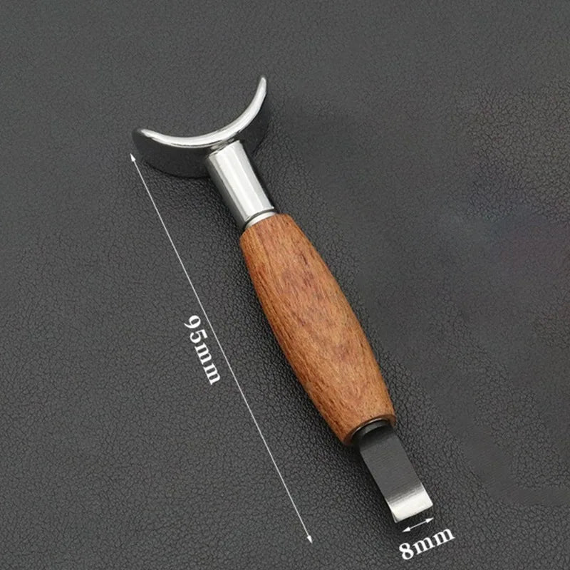 Leather Carving Rotary Knife – Stainless Steel & Rosewood Leather Carving Knife Babs 1pc