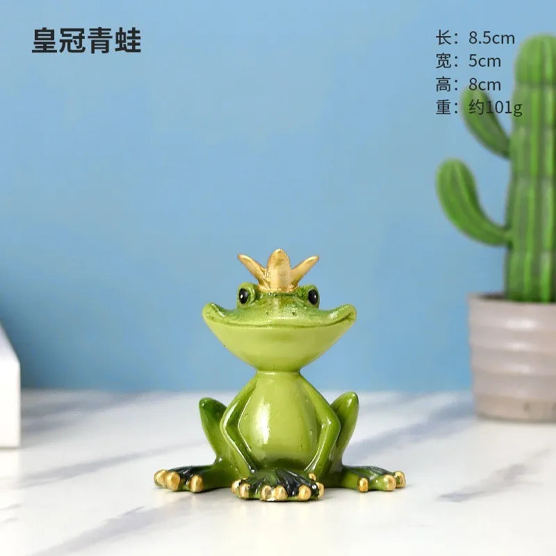 Resin Yoga Frog Figurine – Fun Desktop & Garden Decor Decorative Figurine Babs 1Pc 12