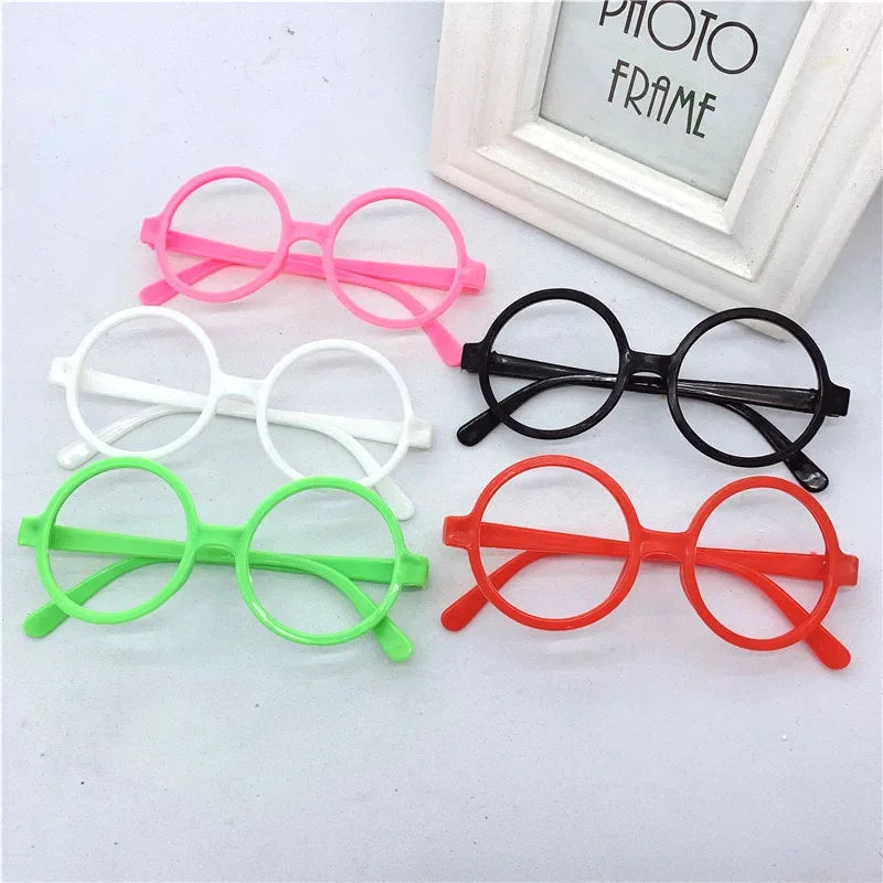 20pcs Round Glasses Frames – Kids Party Props, Christmas & Easter Party Costume Props Babs