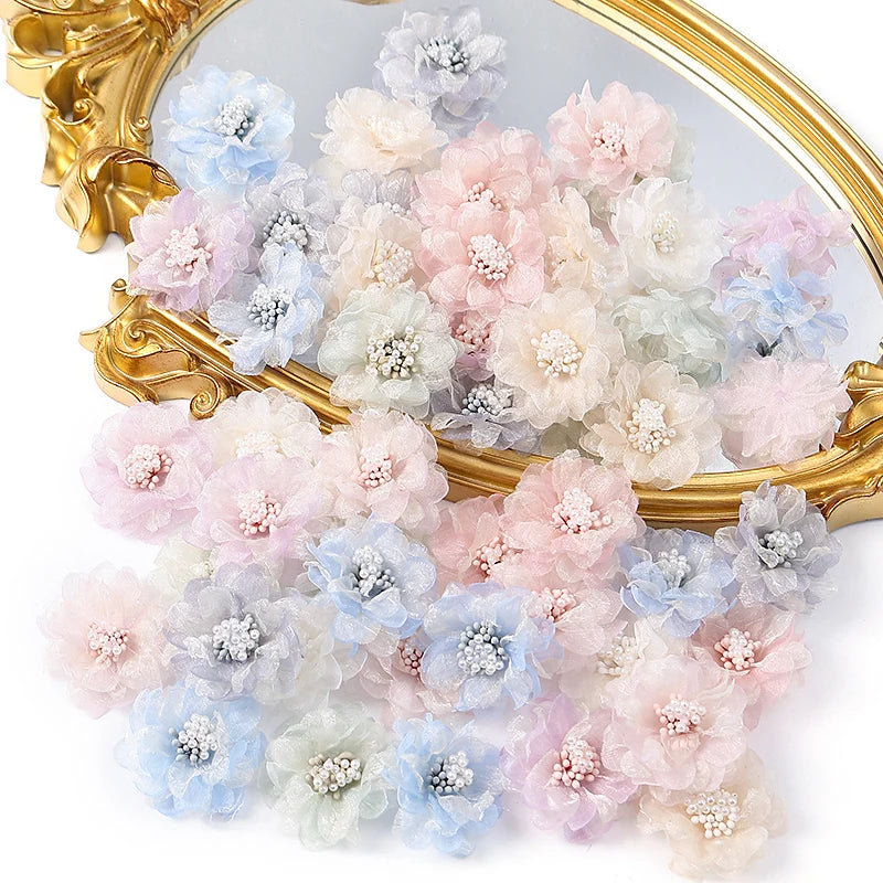 Mini Silk Rose Artificial Flower Heads 10/20Pcs – Wedding & DIY Artificial Flower Heads Babs