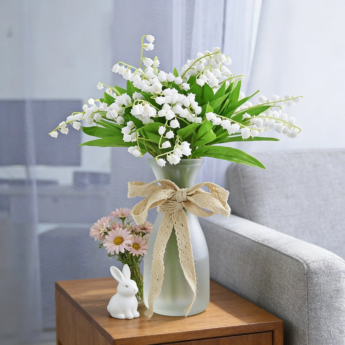 Artificial Bellflower Bouquet – Handmade Fake Plastic Flowers Artificial Flower Bouquet Babs