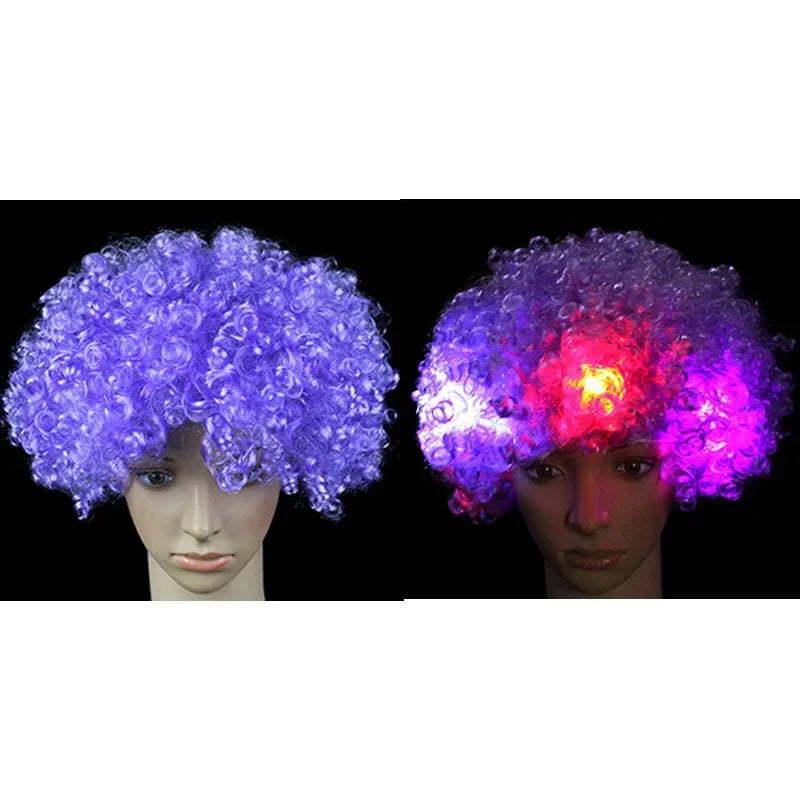 LED Light-Up Clown Headband Flashing Glow Party Accessory LED Party Headband Babs PURPLE