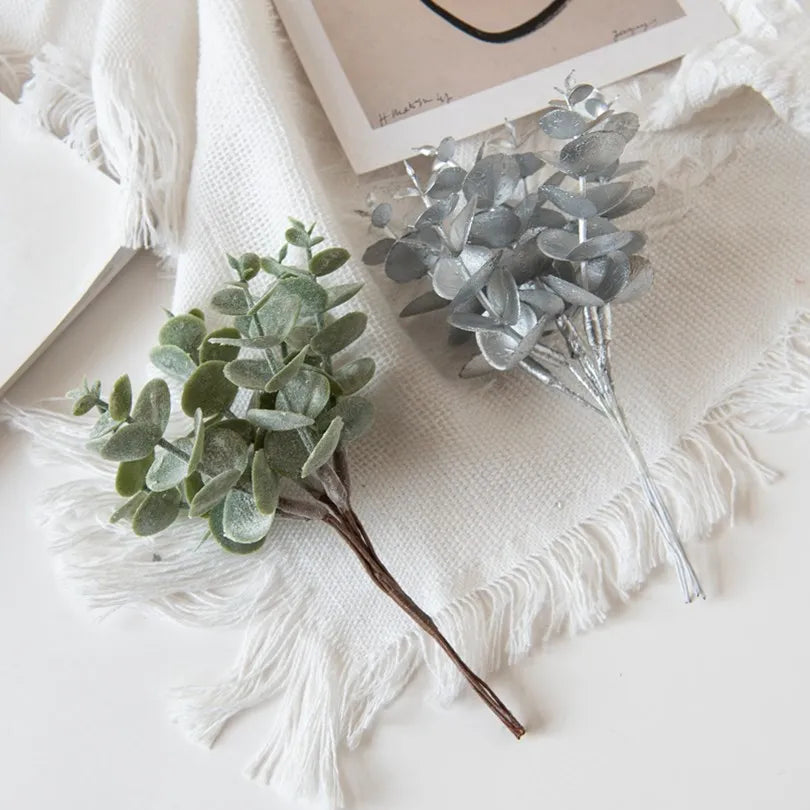 Artificial Eucalyptus Stems 1/3pcs – Faux Leaf Decor & Wreaths Artificial Plant Stems Babs