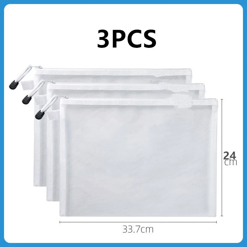 Kids Toy Storage Bags – Transparent Mesh Zipper Sorting Bags Toy Storage Bag Babs 3PCS 3