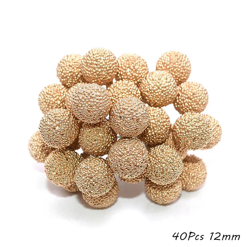 Gold Artificial Cherry Stamen Berries – Wedding & Xmas Décor Artificial Floral Decor Babs H