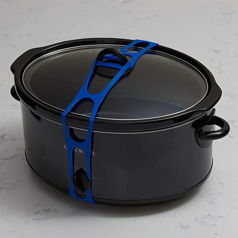 Adjustable Elastic Silicone Lid Strap – Universal Leak-Proof Fix Silicone Lid Strap Babs