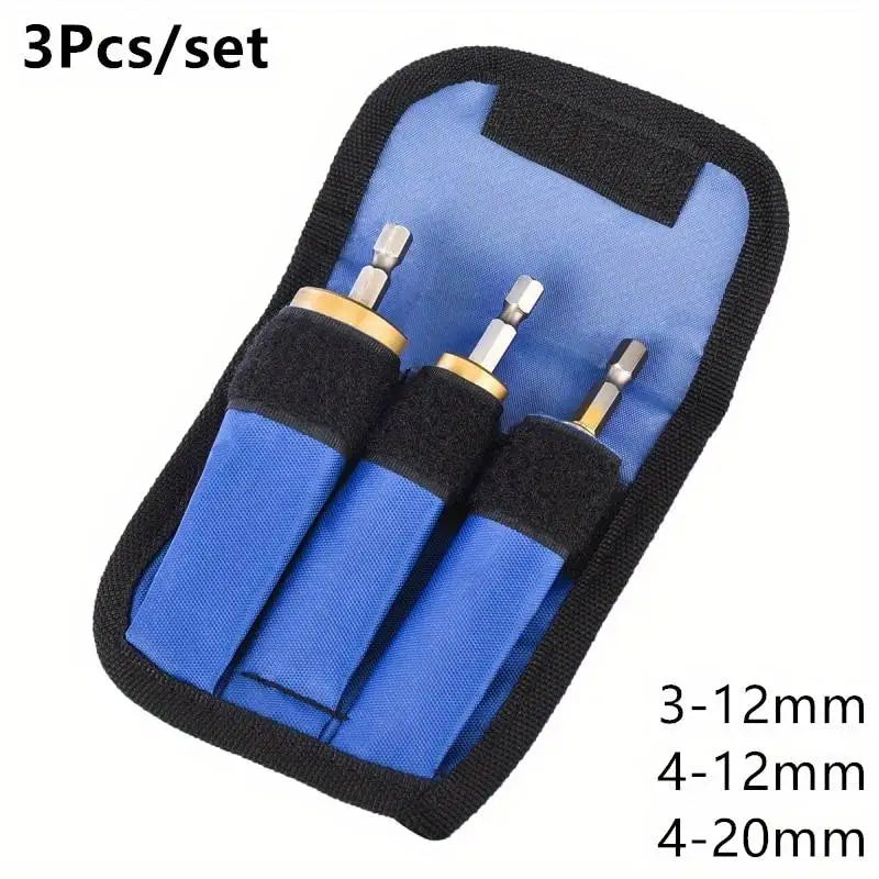 3-Pc HSS Titanium Step Drill Bit Set – 3-12mm to 4-20mm Step Drill Bit Set Babs