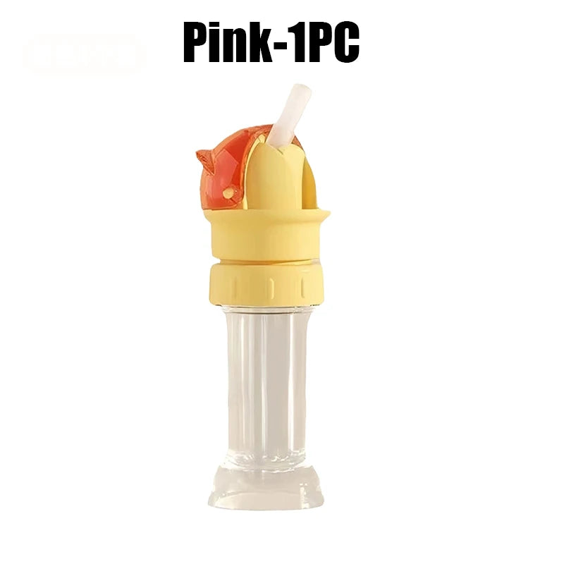 Universal Anti-Choke Straw Bottle Cap – Reusable Drinking Lid Straw Bottle Cap Babs Pink 1PC